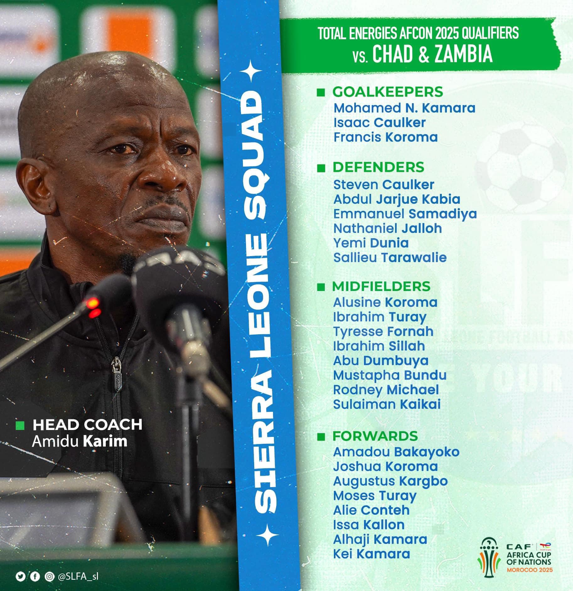 Read more about the article 40-year-old in Sierra Leone squad
